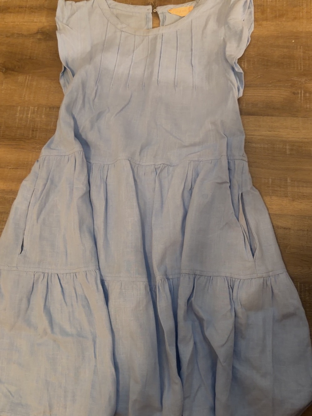 Altar'd State Light Blue Tiered Dress, XS